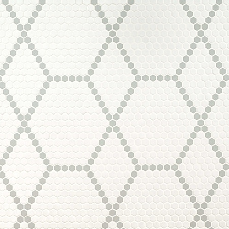 Msi White And Gray Hive Pattern 11.73 x 11.85 Matte Porcelain Floor And Wall tile, 15PK ZOR-MD-0579